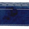 Chesterfield Ottoman Storage-Box-Footstool-Bench (Blue-Color)