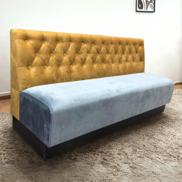 Restaurant Booth Seating with Chesterfield Design – Custom Size Benches